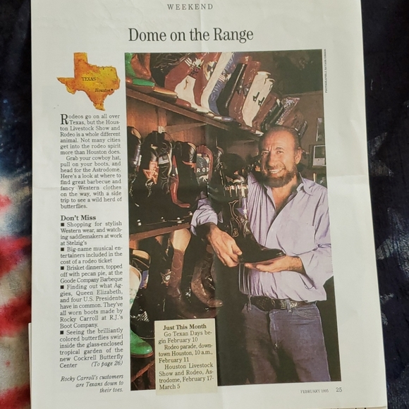 Rocky Carroll Custom Made Boots size 7.5 - Picture 11 of 16